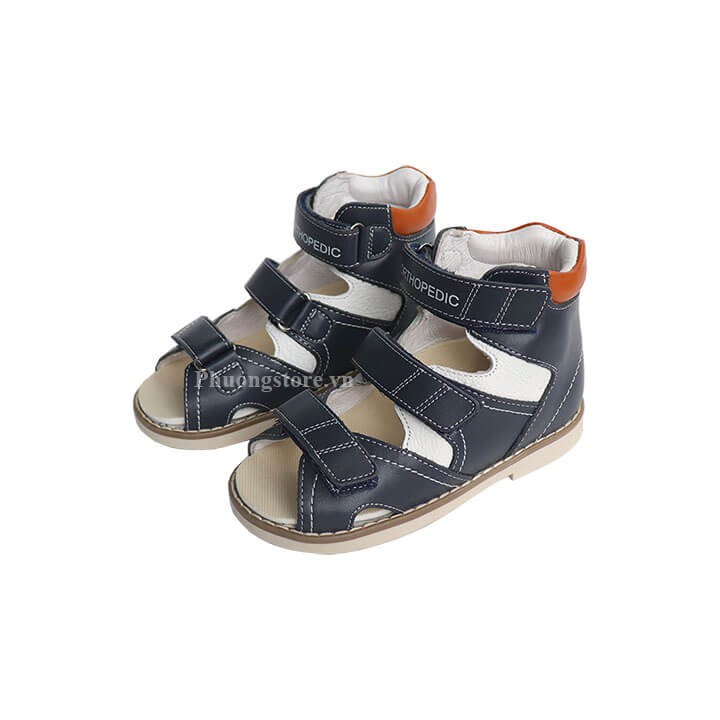 Giày chỉnh hình bàn chân cho bé kiểu sandal cổ cao PD346