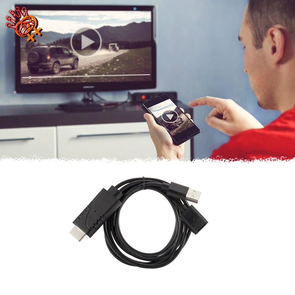 ✌2 In 1 USB Female To HDMI-compatible Male TV Ad Ter Cable For Android