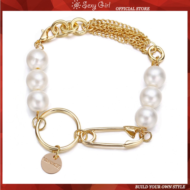 Vòng Tay Chuỗi Hạt Ngọc Trai Nhân Tạo Thời Trang