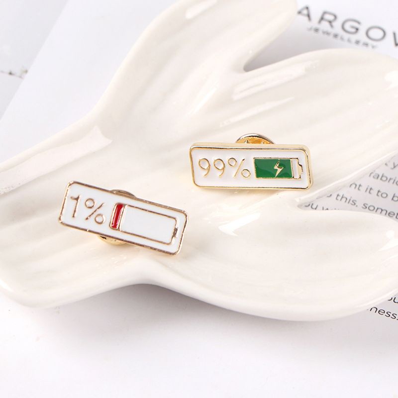 Set 2 Huy Hiệu Cài Áo Họa Tiết Hoạt Hình 1% 99% Dễ Phối Đồ