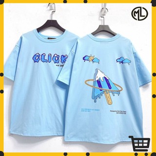 Áo thun Click xanh biển