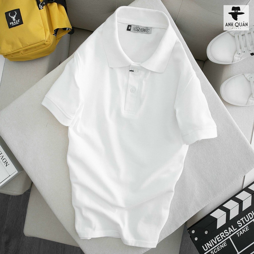 Áo Thun Nam Polo Trơn Cotton Cao Cấp, Áo Polo Nam Cổ Bẻ Tay Ngắn Sang Trọng Lịch Lãm. | BigBuy360 - bigbuy360.vn