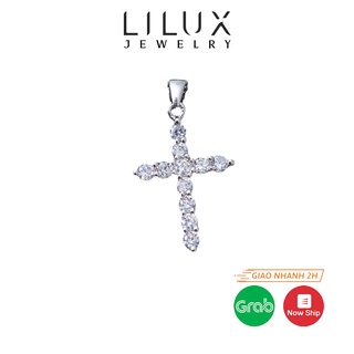 Mặt dây chuyền bạc hình thánh giá đính đá LILUX MD013
