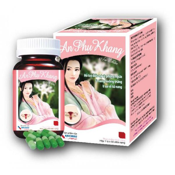 An Phụ Khang - giúp điều hòa kinh nguyệt, giảm kích thước: U nang buồng trứng, u xơ tử cung, u tuyến vú lành tính