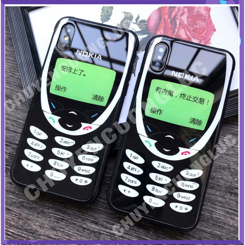 [HOT]  Ốp kính hình mô phỏng Nokia PK28 - iPhone 6/6S - 6 Plus/ 6S Plus - 7/ 8 - 7Plus/ 8Plus - X/XS/XS Max - CCL0806