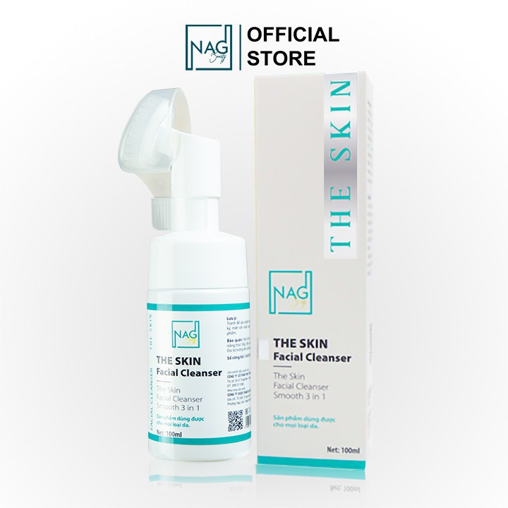 Sữa rửa mặt đầu cọ The Skin Cleanser 100ml cho da dầu mụn nhạy cảm dành cho nam nữ - NAG | BigBuy360 - bigbuy360.vn