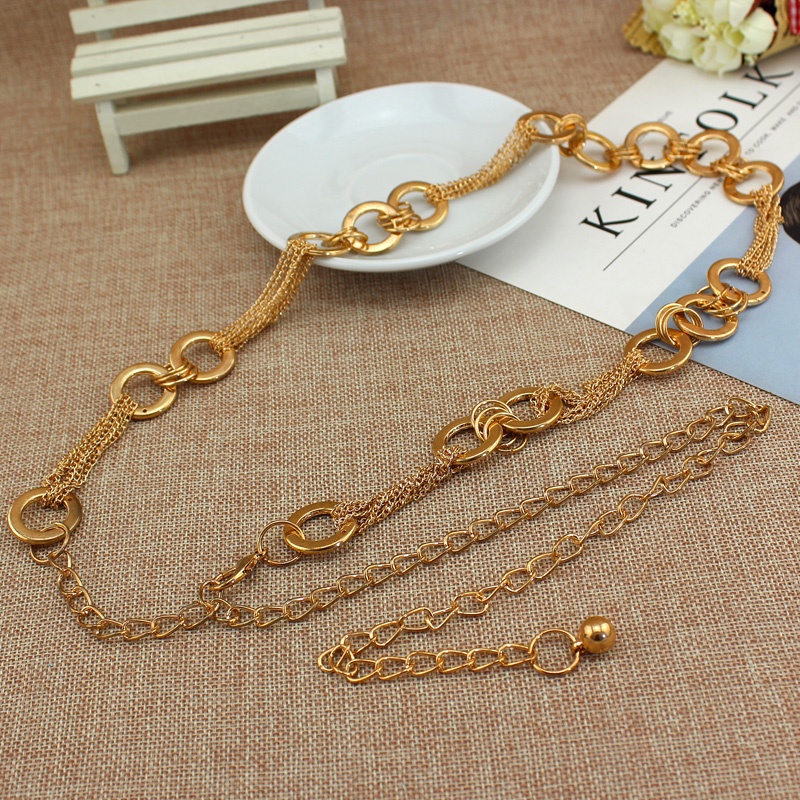 Mua Thắt Lưng Khóa Tròn Kim Loại Mạ Vàng Đơn Giản Phong Cách Hàn Quốc ...