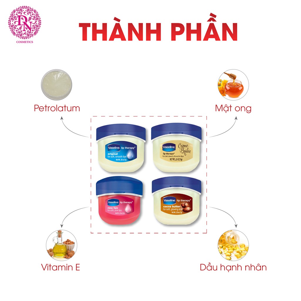 Son Dưỡng Môi Vaseline 7gr Dạng Hũ