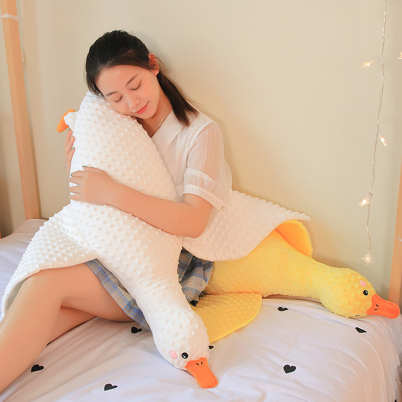 Gối Ngủ Hình Chú Ngỗng Trắng Cỡ Lớn Có Thể Tháo Rời Tiện Dụng Cho Bé