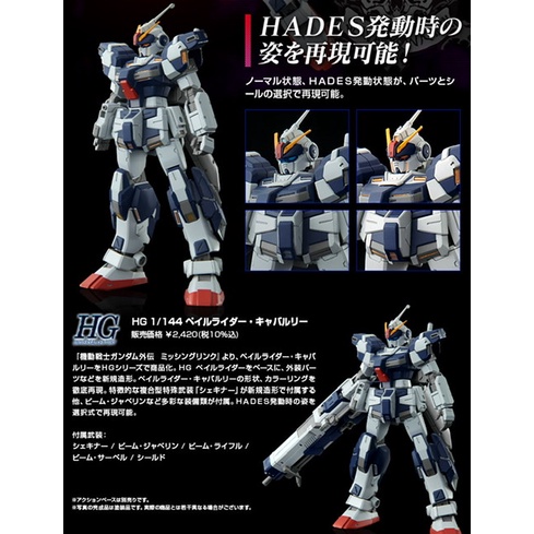 Mô Hình Gunpla  P-Bandai HG 1/144 RX-80PR-2 Pale Rider Cavalry Gundam