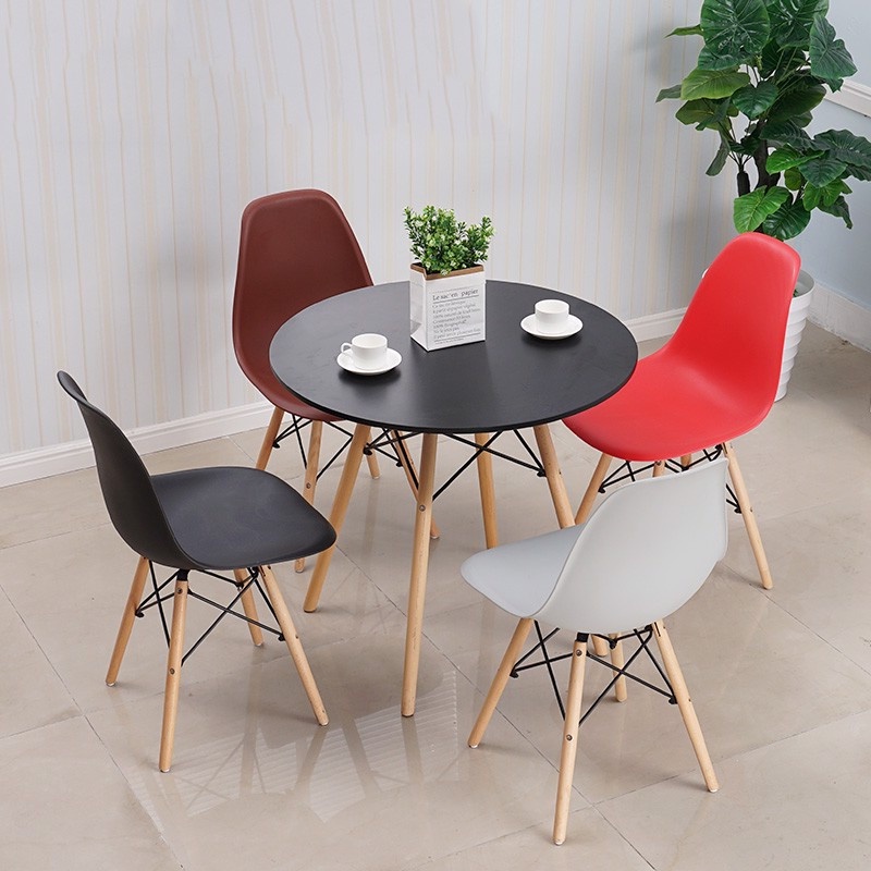 Ghế nhựa Eames, ghế cafe, decor phòng ngủ, phòng khách trang trí, đọc sách S3009