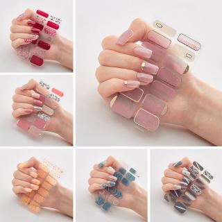 Set 14 miếng dán móng tay nhãn dán trang trí móng 3D  Dq3 61-73