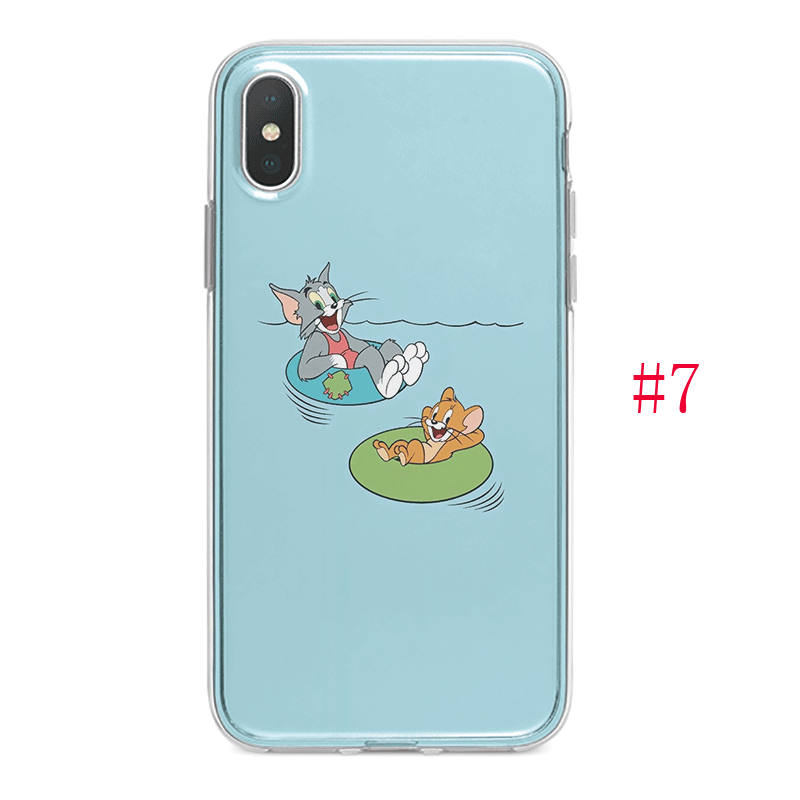 Ốp lưng Huawei Y6 II Y6 2017 Prime 2018 Y6 Pro 2019 vỏ điện thoại Silicone mềm Case Cover Tom và Jerry