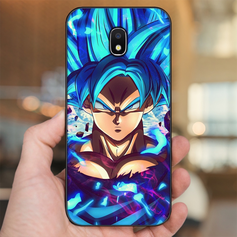 Ốp lưng Samsung J3 Pro, J5 2017, J5 Pro, J7 Pro viền đen in hình Goku Dragon Ball