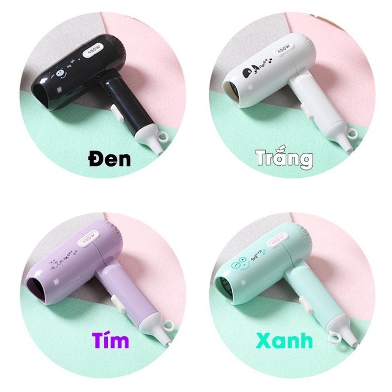 Máy sấy tóc mini icon siêu kute bỏ túi( giao màu ngẫu nhiên) [Sắn Hàng]