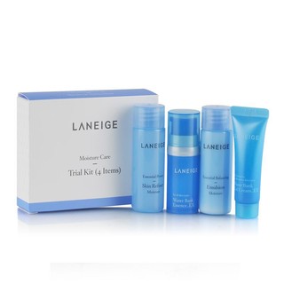 Set dưỡng ẩm mini Laneige Moisture Care Trial Kit (4 items)