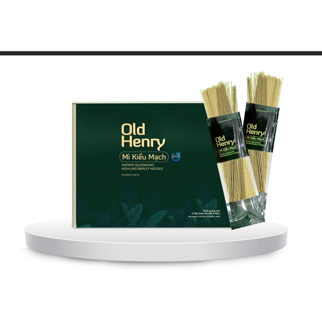 Mì Kiều Mạch Old Henry 2 hộp 5.4kg (60 gói nhỏ x 90g)