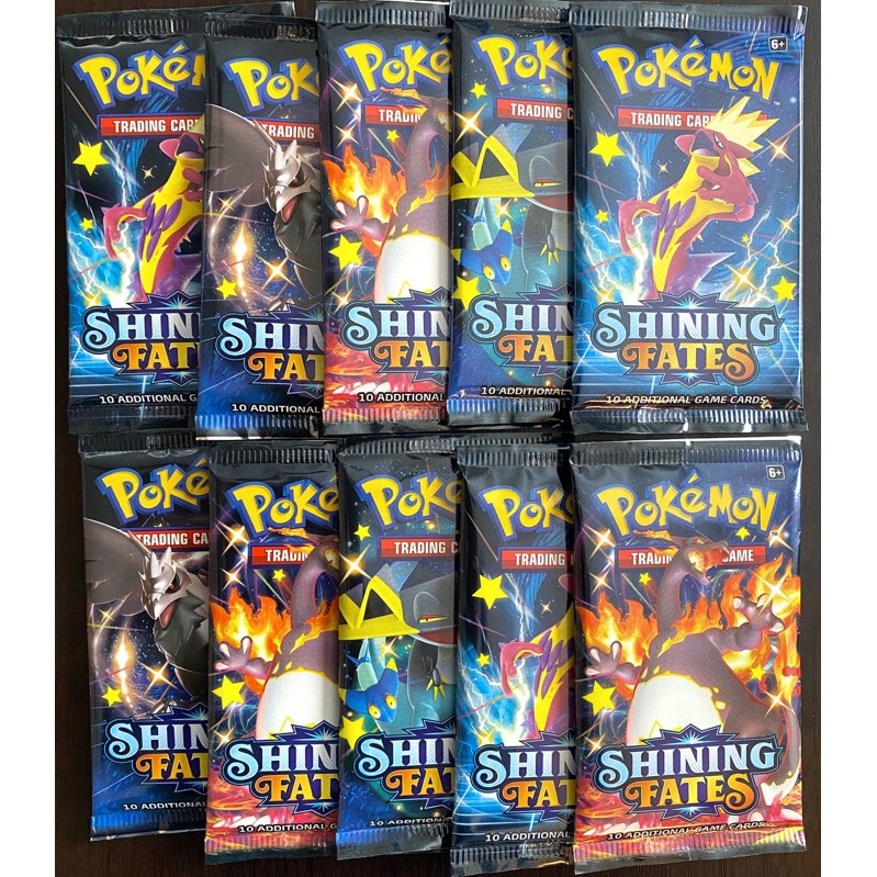 01 túi thẻ bài Pokemon Shinning Fates - Chính hãng - ( Tặng 1 bọc bài Ultra Pro toploader )