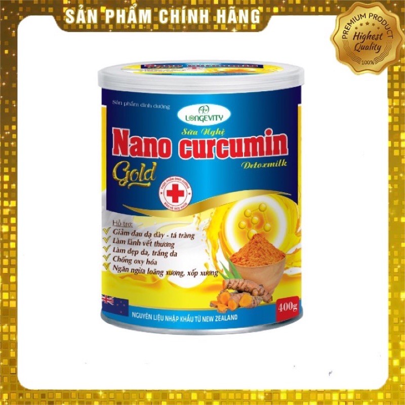 combo 4 hộp 900gram sữa nghệ nano curcumin gold diamond milk