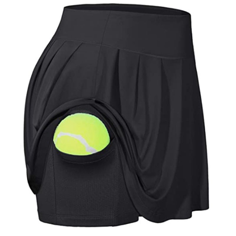 Xixi Chân Váy Thể Thao 2 Trong 1 Lưng Cao Xếp Ly Kèm Túi Đựng Dành Cho Nữ