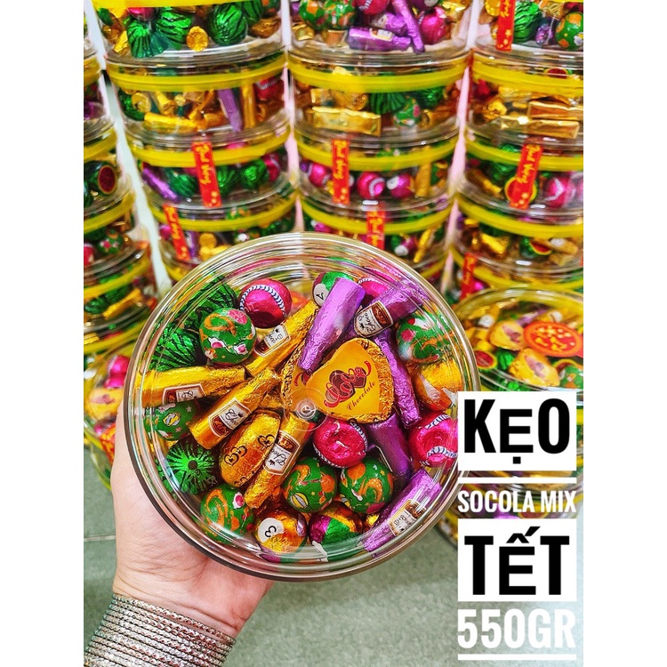 Kẹo Socola mix tết hộp 550gr