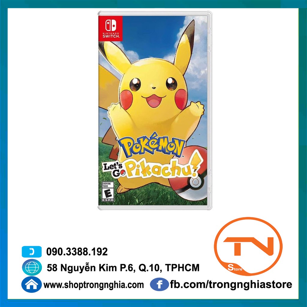 Đĩa Game Switch - Pokemon: Let's Go, Pikachu!