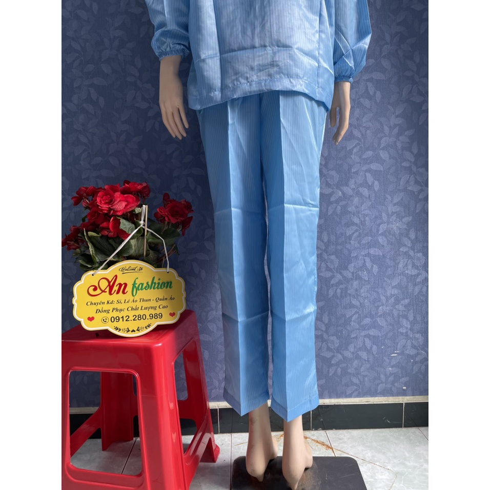 Đồ phòng sạch chống tĩnh điện dùng trong ngành điện tử _ Hình chụp thật