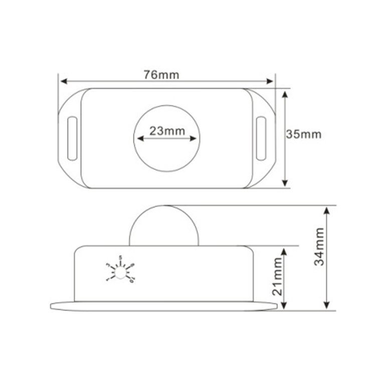 Công tắc cảm biến chuyển động hồng ngoại DC 12V-24V cho đèn LED tiện lợi