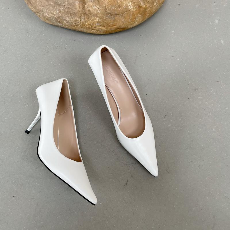 Giày cao gót mũi nhọn màu kẹo phong cách Âu Mỹ thời trang mùa xuân năm 2021