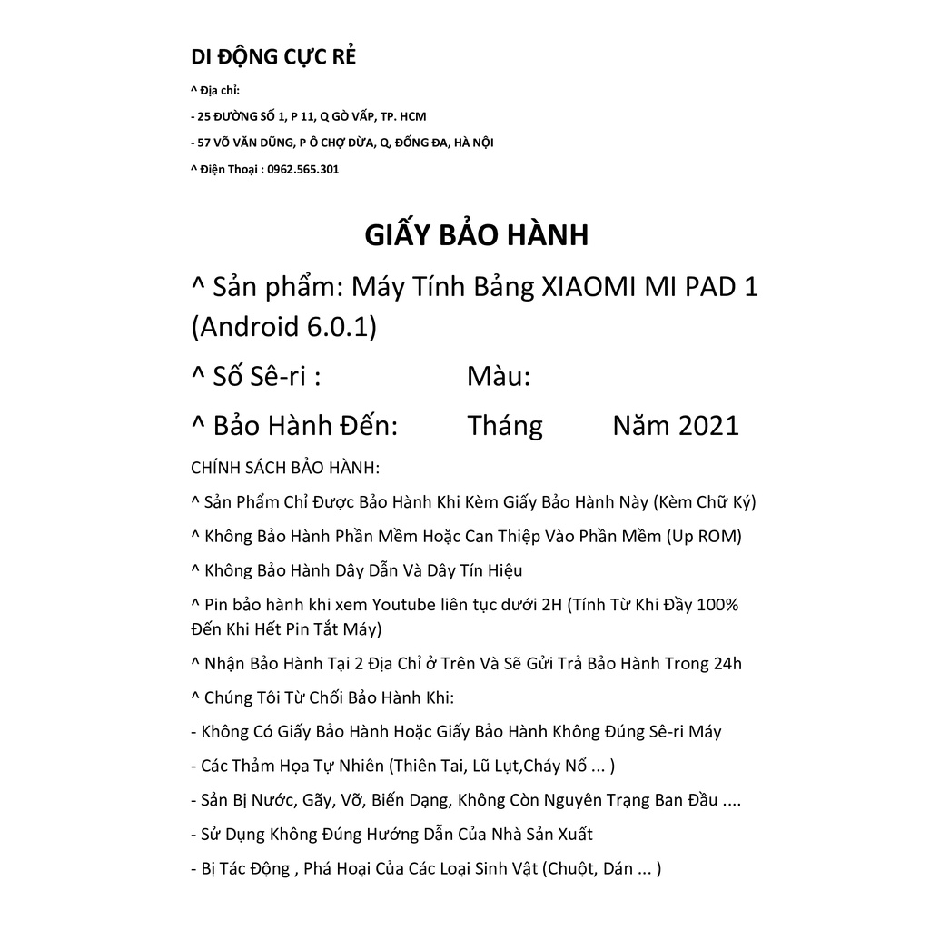Máy Tính Bảng Xiaomi Mipad 1 – LIKE NEW 98%-99% - 100% Tiếng Việt | WebRaoVat - webraovat.net.vn