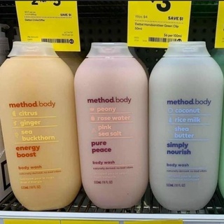 Sữa tắm Method Body Úc 535ml - [Hàng Úc, đủ bill]