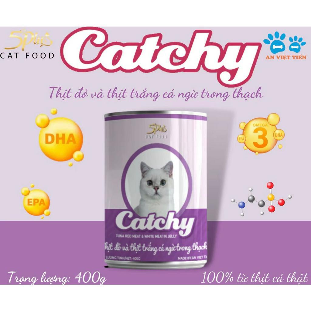 PATE MÈO CATCHY LON 400GR ĐỦ VỊ