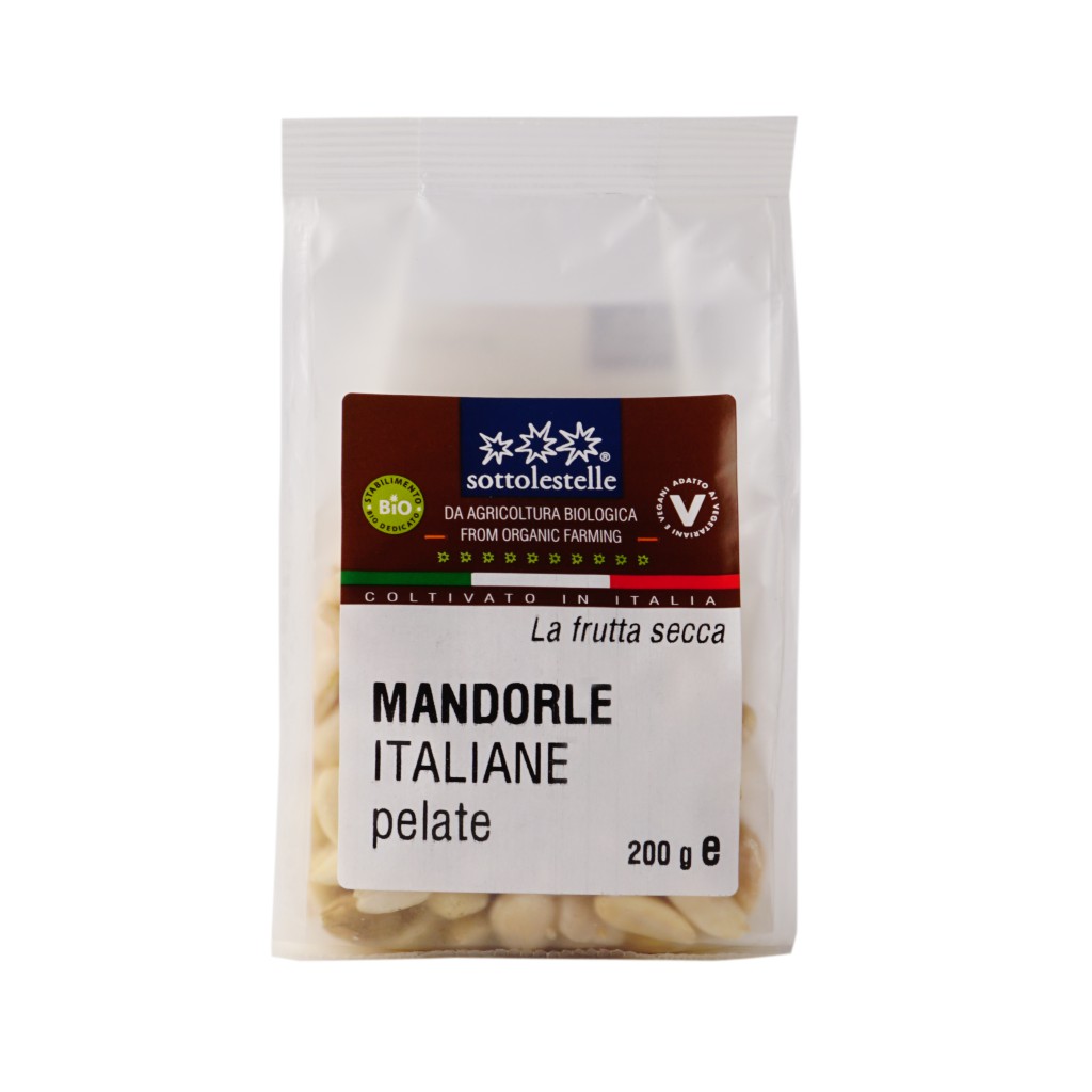 Hạt hạnh nhân hữu cơ cao cấp Sottolestelle Organic Almond