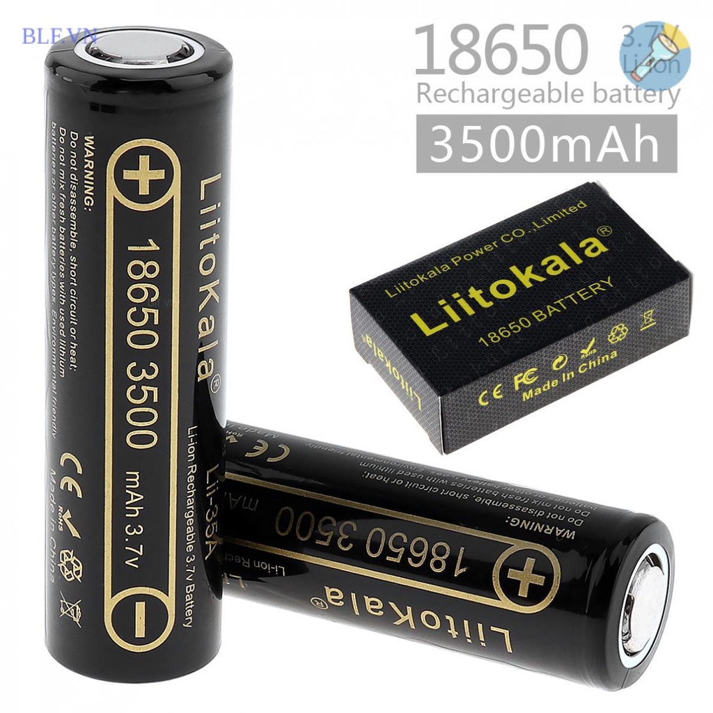 Pin sạc LiitoKala lii-35A 18650 3500mAh