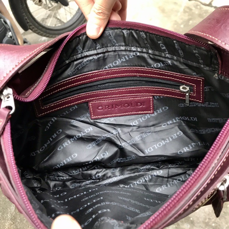 Túi xách kẹp nách da thật si, đã bao gồm phí shopee