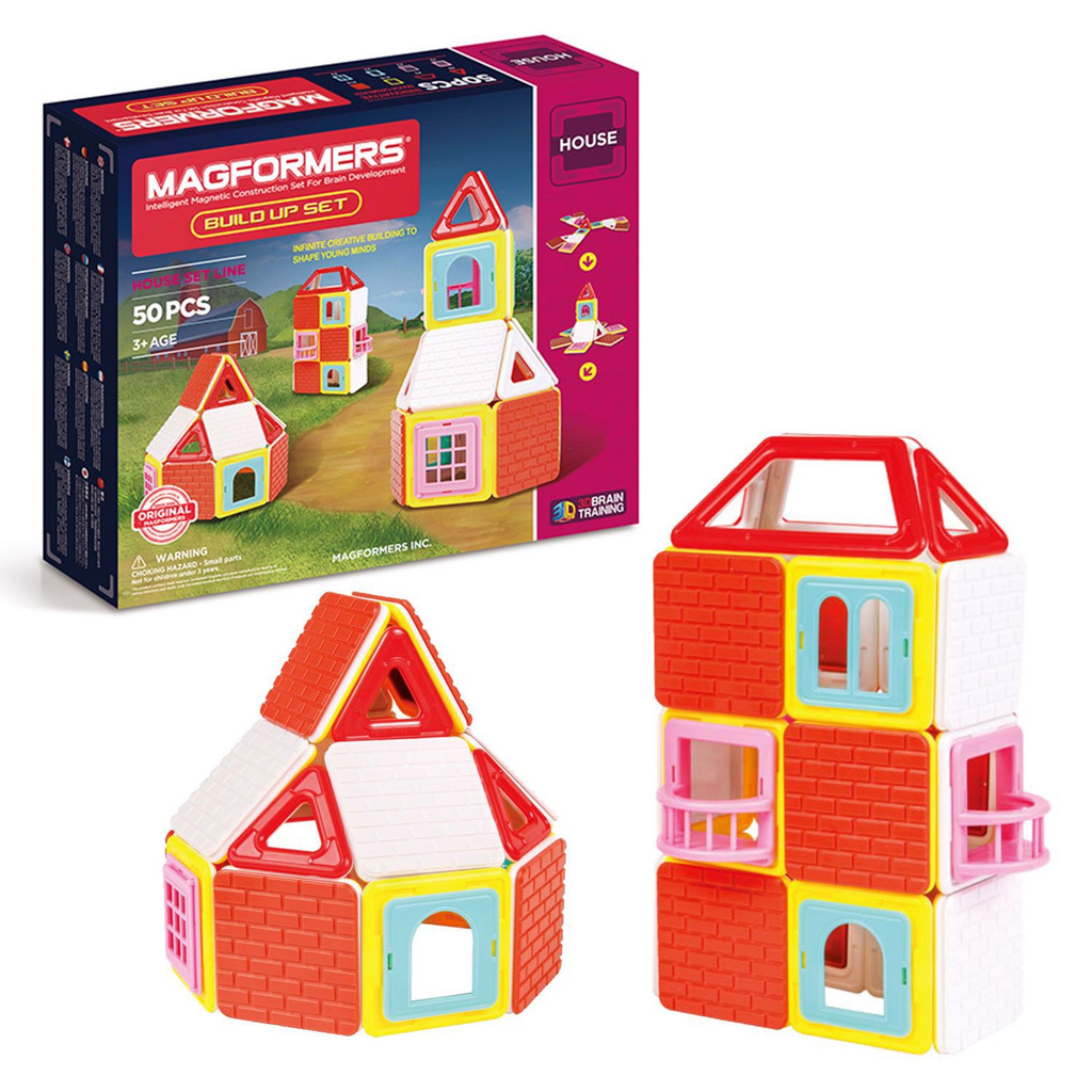 Xếp hình nam châm 3D Magformers - Xây dựng 50 mảnh