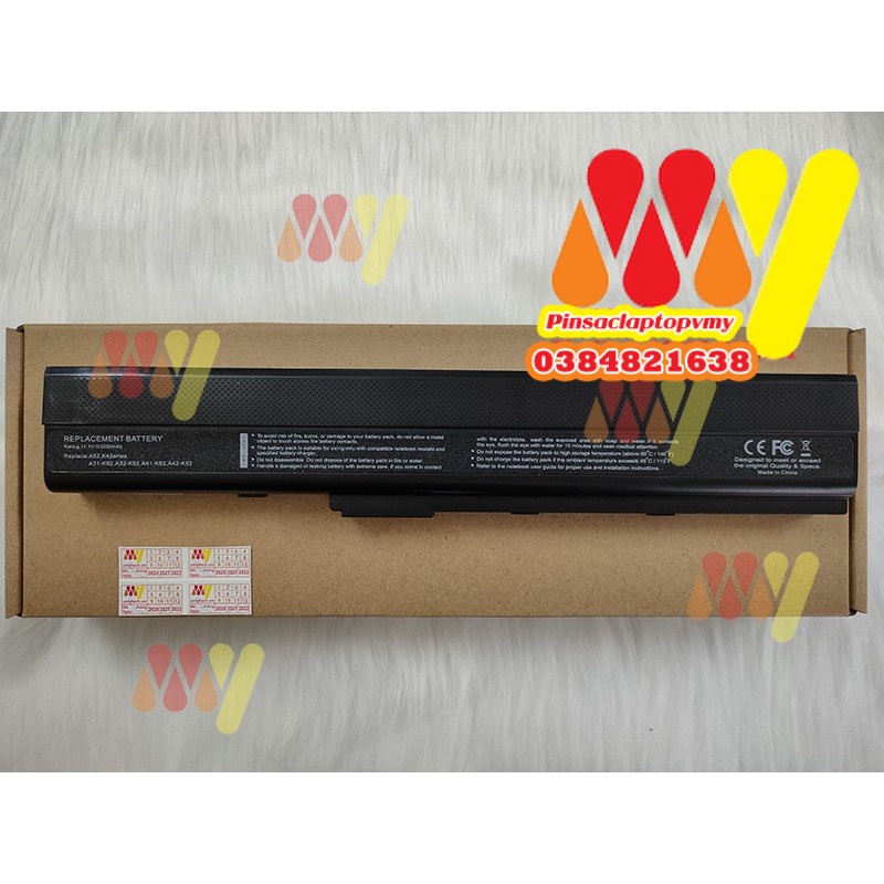 [BH 1 ĐỔI 1] Pin laptop Asus P52 P52F P52J P52JC NEW 100%