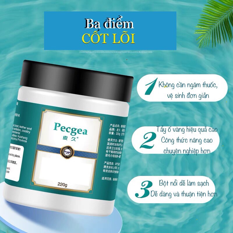 Bột Chuyên Tẩy Ố Cho Giày |Vải| và |Lưới| Cho 4-6 Đôi Giày 200g