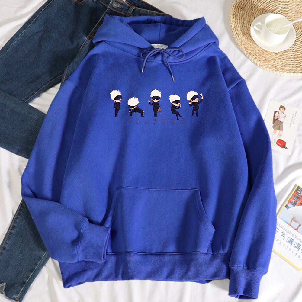 Áo Hoodie Dáng Rộng In Họa Tiết Anime Jujutsu Kaisen Lil Gojo Thời Trang Mùa Thu Cho Nam Và Nữ | BigBuy360 - bigbuy360.vn