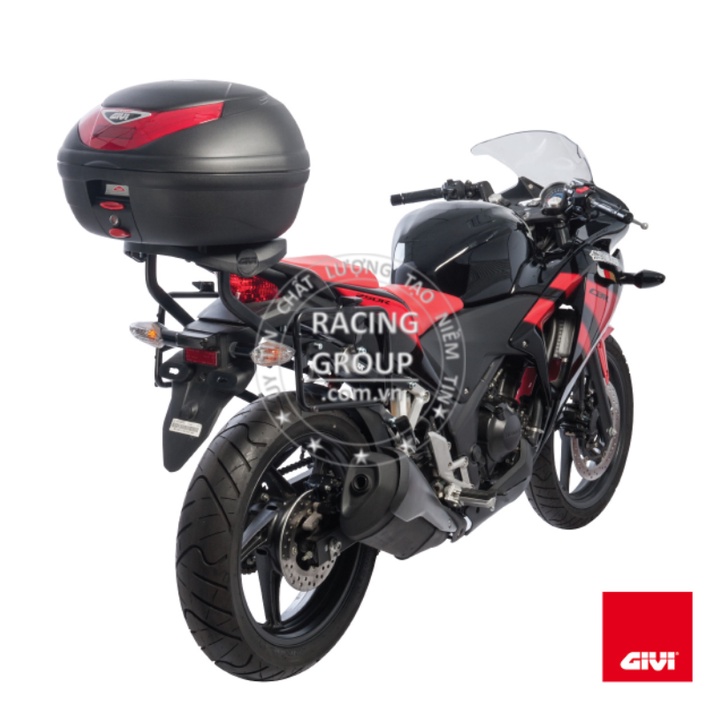 Thùng sau givi E350N 35lít tặng kèm đế hàng chính hãng bảo hành 2 năm