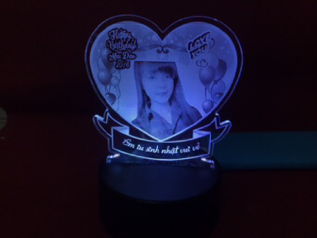 Đèn ngủ khắc theo yêu cầu