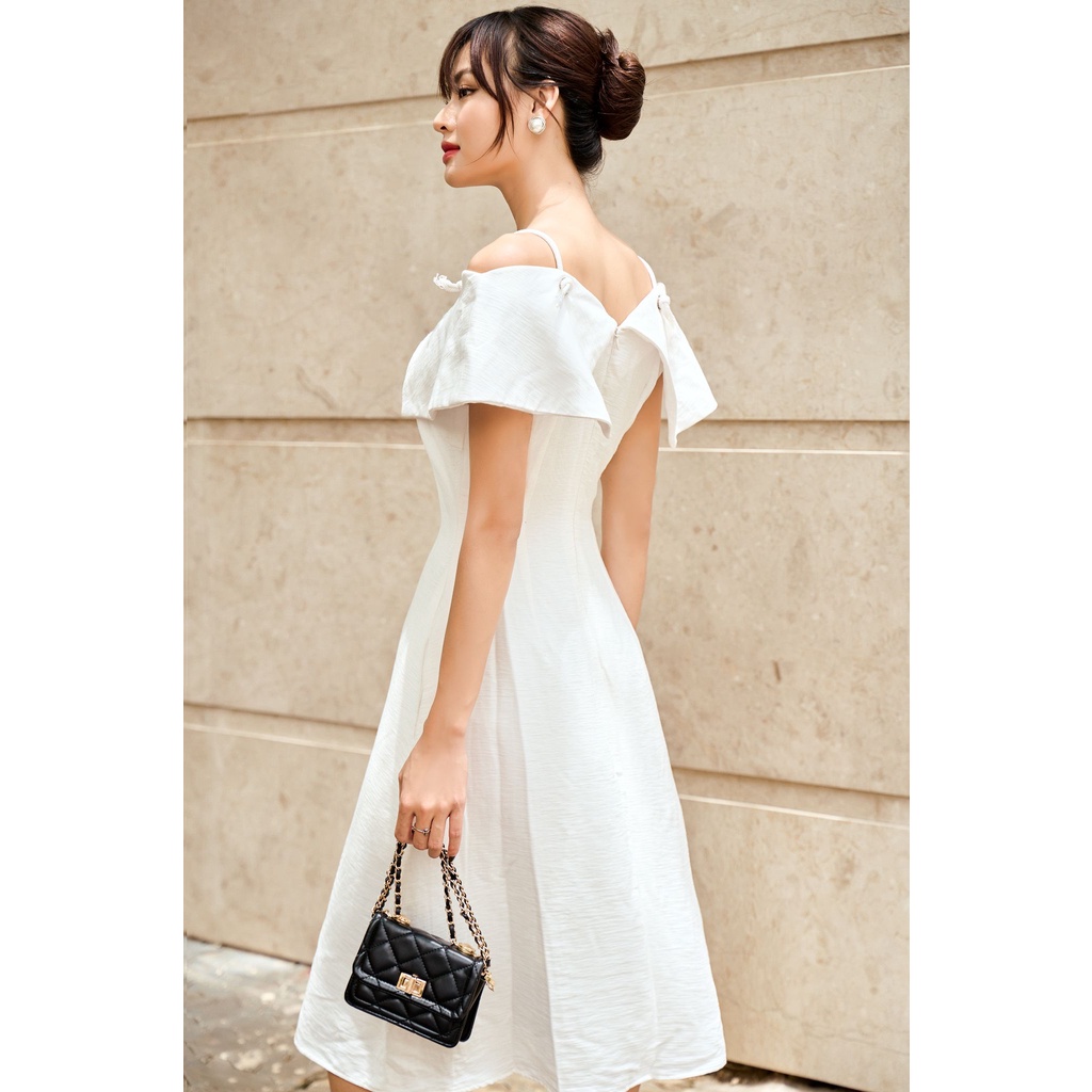 OLV - Đầm Snowy Buttoned Midi Dress