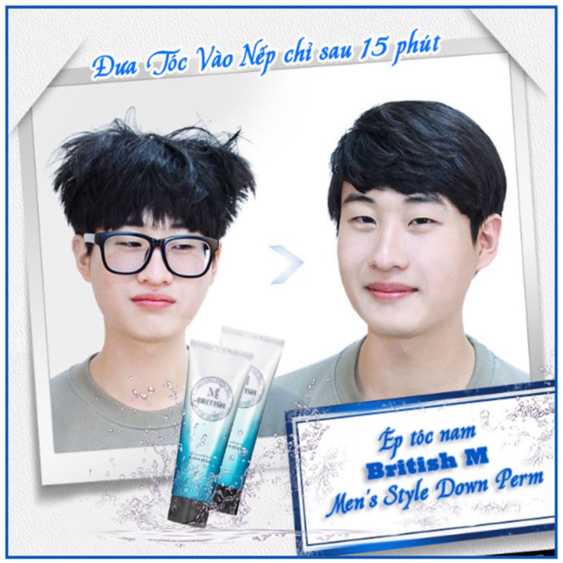 Kem Ép Side Nam British M Men's Style Down Perm - 200g