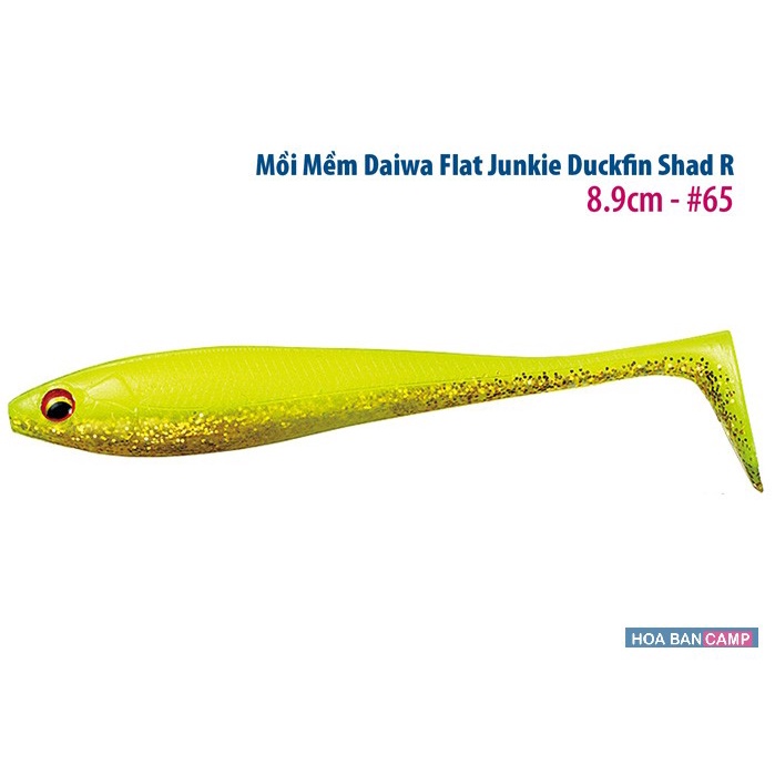 Mồi Mềm Con Cá Daiwa Flat Junkie Duckfin Shad R – 8.9cm