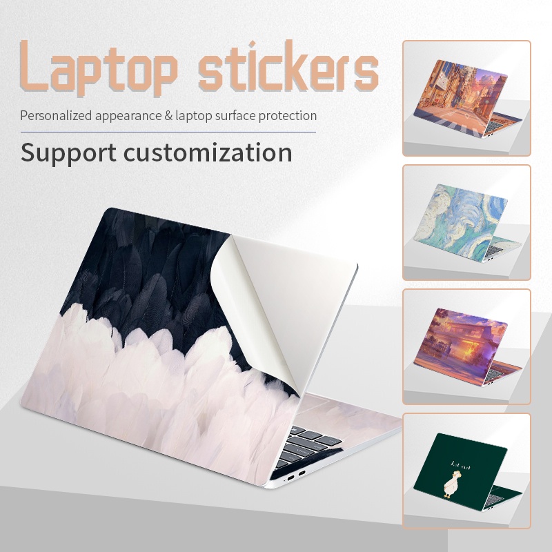 Set 2 miếng dán trang trí máy tính xách tay cho Lenovo Acer Asus Dell HP