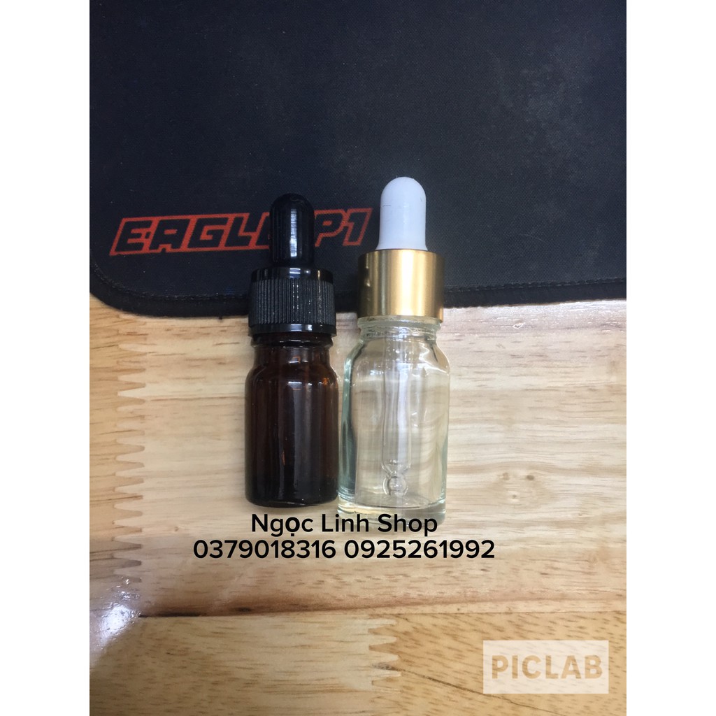 5 lọ chiết 10ml trắng ,5ml nâu