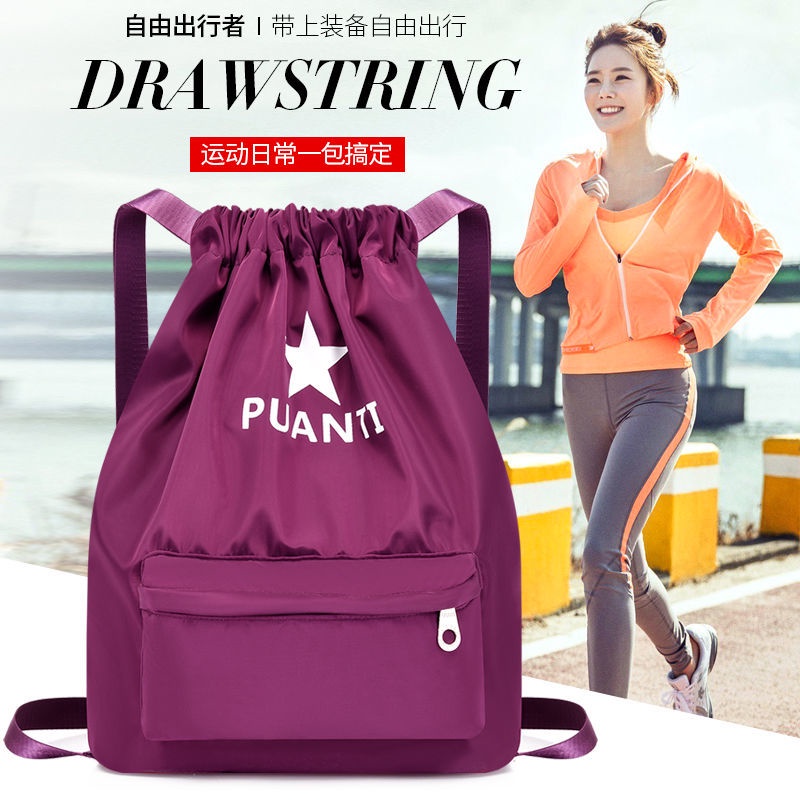 Balo Dây Rút Chống Nước Sức Chứa Lớn Thời Trang Cho Nam Và Nữ