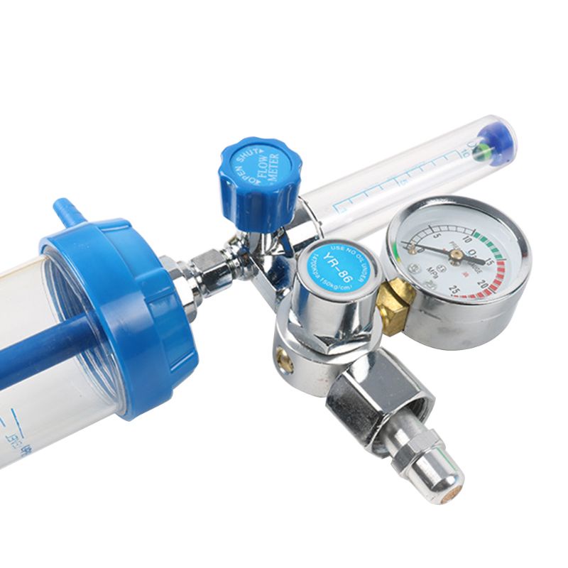 Đồng Hồ Đo Áp Suất Oxy 0-10l / Min G5 / 8 Cho Người Lớn Tuổi