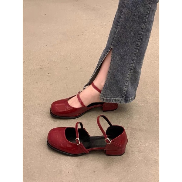 Giầy Marry Jane quai cài tiểu thư cao 2cm