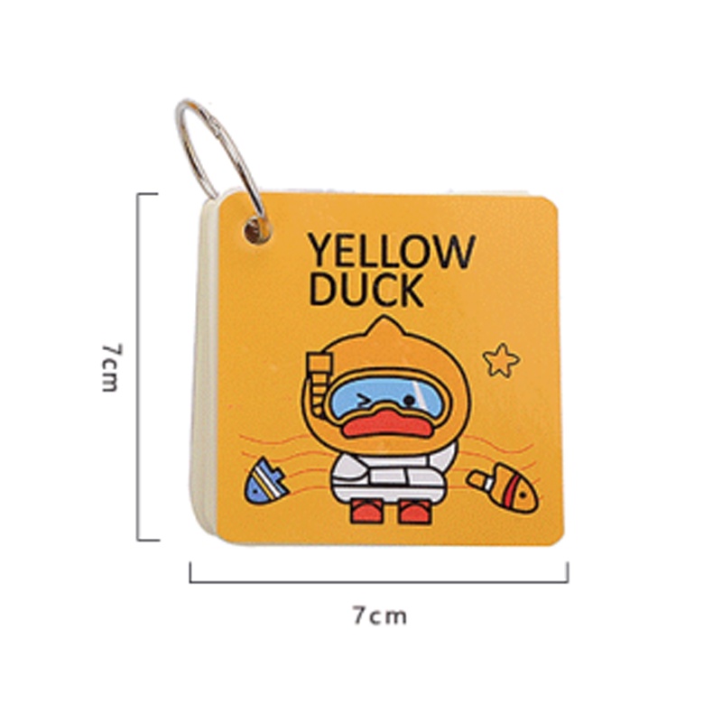 Sổ Ghi Chú Bỏ Túi Mini 7 * 7cm Họa Tiết Động Vật Dễ Thương